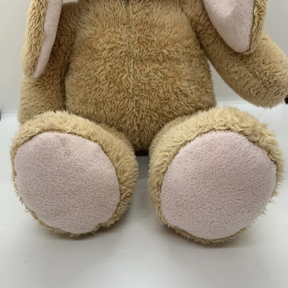 Build a Bear Pawlette Tan Bunny Bunny Rabbit with Floppy Pink Ears White Tail - Picture 5 of 14
